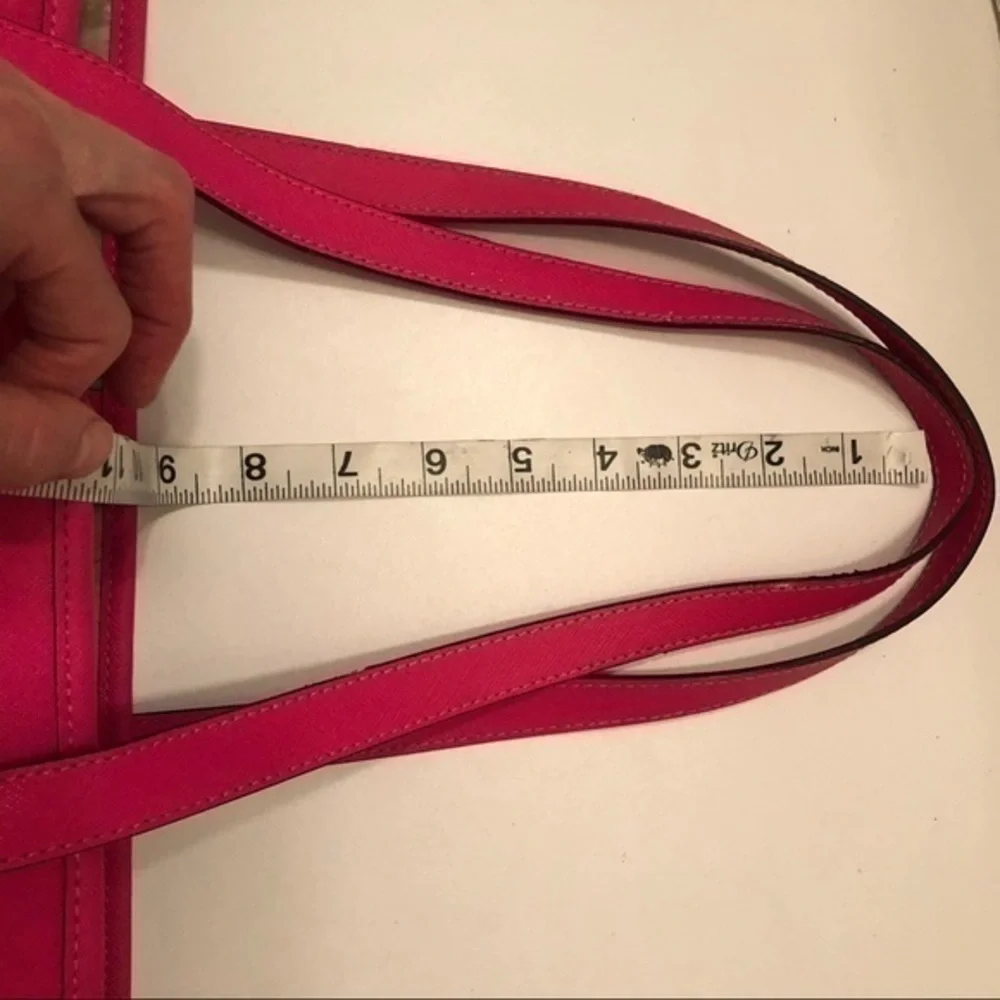 Michael kors pink saffiano leather tote bag